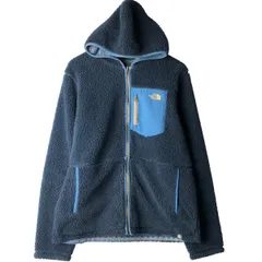 古着 ザノースフェイス THE NORTH FACE 総柄 リバーシブル フリースフルジップパーカー メンズL相当/eaa603234