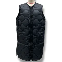 UNIQLO × Theory ユニクロ セオリー ウルトラライトダウンロングベスト キルティング ダブルジップ ジップスリット ノースリーブ 445619 黒 ブラック Sサイズ レディース 秋 冬 ゴーゴー古着マルイ北千住店 8 No.1364