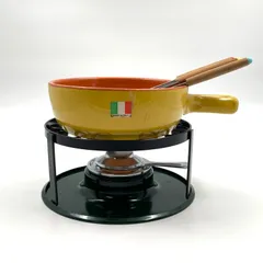 B065 ピーコック　チーズフォンデュセット　TPB-50 4人用　イタリー製　耐熱陶器鍋　調理鍋のサムネイル