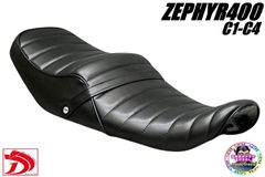 XJR400 前期 黒 エナ 60cm 三段シート/ブラック 補強入