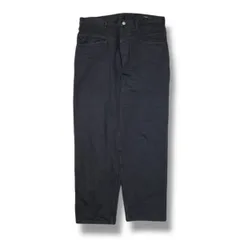 25AW COMOLI ロングパンツ ブラックデニム テーパードパンツ C03-03005サイズ3 黒 コモリ 