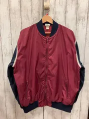 adidas アディダス その他ジャケット 80s ボルドー ネイビー 裏パイル地 ロゴ擦れ タグ擦れ made in taiwan 全体的に使用感有り