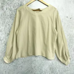 KBF ケービーエフ ショルダー ボタン ブラウス グレージュ Oneサイズ 〇□