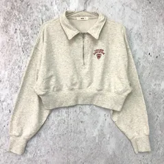 WEGO ウィゴー 襟付き スウェット ハーフジップ グレー Fサイズ 〇◇