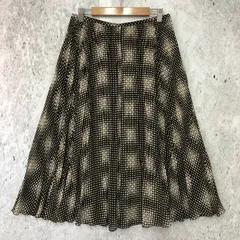 modify モディファイ 総柄 ミディ フレアスカート ブラウン 40サイズ □〇