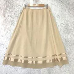 modify モディファイ フレア ミディ スカート ベージュ 38サイズ □〇のサムネイル