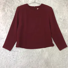 creer a la mood soleil ソレイユ クルーネック レトロ ブラウス ワインレッド 11ARサイズ 〇◇のサムネイル