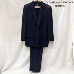 コムデギャルソンオム デカオム 80s初期 スーツ セットアップ シングルジャケット ノッチドラペル 2つボタン ダブル仕様 ネイビー メンズ M ISItems【USED】【古着】【中古】50148446