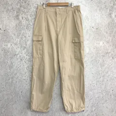 coca コカ ピーチ ツイル カーゴ パンツ アイボリー Lサイズ □□