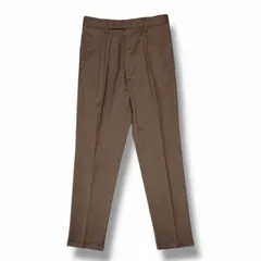 未使用 CRUNA  25SS KENSINGTON Taparde Trousers ケンジントン リラックス フィット ワンプリーツ テーパード スラックス クルーナ 51923002 CIOCCOLATO 44 （3952M）