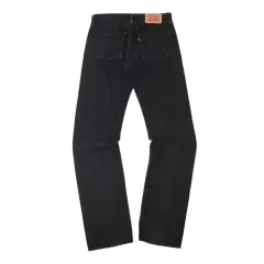 Levi's 501 ストレート レグ ボタンフライ ブラック デニムパンツ