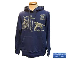 デタッチドルーム インディゴ染め パーカ プルオーバー スレンダーマン