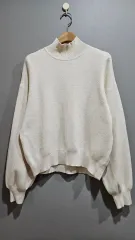 1+1 GU ) アイボリー タートルネック ニット M