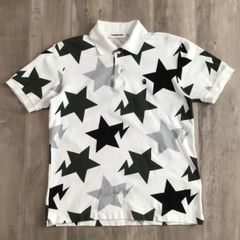 A BATHING APE 星柄 スター ブラック ポロシャツ - メルカリ