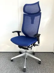 バロンチェア ヘッドレスト 固定型 ブルー バロン（オカムラ） オカムラ バロン チェア 椅子 エクストラ