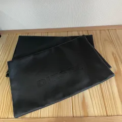 ディーゼル DIESEL ショッパー 合成皮革　クラッチバッグ 黒 革袋　２点セット　管理番号SB925