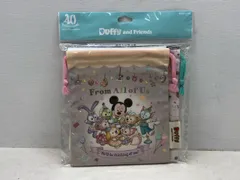 未開封★ダッフィーフレンズ  Duffy and Friends きんちゃく 2枚 巾着 ディズニー 40周年【P3971-008】101