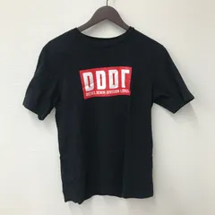 M11060 【DIESEL】 ディーゼル ブラック Tシャツ ロゴプリント Sサイズ メンズ 半袖 綿100％ カジュアル トップス ストリート 黒/赤