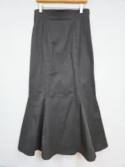 1+1 SIMPLICITE ) チャコール コットン マーメイド スカート F