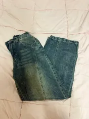 レディース ヴィンテージ デニム ワイドパンツ