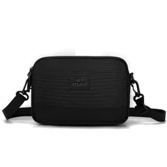 【人気商品】通勤 旅行 出張 斜めがけバッグ 人気 防水 多層収納 メッセンジャーバッグ 多機能 鞄 ウエストバッグ (Black) 小さめ 肩掛けバッグ メンズ ショルダーバッグ [YOWUBA]