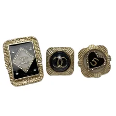 ☆☆CHANEL シャネル ピンタイプ ブローチ  ココマーク・№5モチーフ ゴールド 3点セット