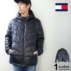 トミーヒルフィガー 中綿ジャケット TOMMY HILFIGER Heavyweight Chevron Quilted Performance Puffer Jacket (tommy ジャケット 中綿ブルゾン  アウター メンズ 150AN222)