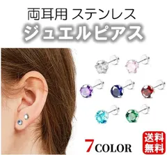 新品未使用 送料無料 CZ ロイヤル ジュエル ステンレスピアス 2個販売 ジュエリー サージカルステンレス316L メンズ レディース シンプル 低アレルギー 小さい 女子人気 ヘリックス 軟骨 耳 肌になじむ 高級 結婚式 プレゼント 入学式