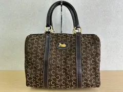 CELINE オールドセリーヌ　ハンドバッグ ミニボストン 馬車金具 Cマカダム