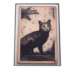 Lisa Larson 猫 陶板 ウォールアート - メルカリ