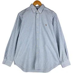 古着 ラルフローレン Ralph Lauren CLASSIC FIT 長袖 ボタンダウンストライプシャツ メンズL相当/eaa597798