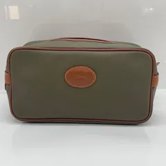 BN7044● LONGCHAMPロンシャン セカンドバッグ ポーチ バッグ カーキ系