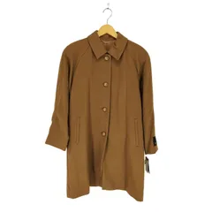 ユーズドフルギ USED古着 カシミヤ100ステンカラーコート レディース 9AR