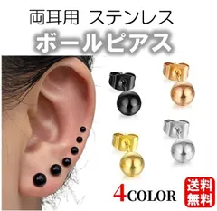【シルバー】 新品未使用 送料無料 ボールステンレスピアス 2個販売 サージカルステンレス316L メンズ レディース ステンレスピアス ボールピアス 丸玉 球体 シンプル 低アレルギー 小さい 女子人気 ヘリックス 軟骨 耳 肌になじむ