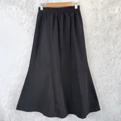 Re:EDIT リエディ カットジョーゼット切替えマーメイドスカート ブラック Mサイズ〇□