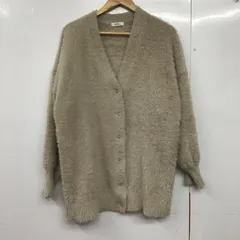 earth music&ecology アースミュージックアンドエコロジー カーディガン 長袖 長袖ニットカーディガン 前ボタン ノーカラー