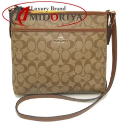 COACH コーチ シグネチャー F29210 ショルダーバッグ PVCxレザー ブラウン アウトレット レディース /253378【中古】