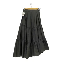 ランバンオンブルー LANVIN en Bleu ナイロン ティアード スカート レディース  36