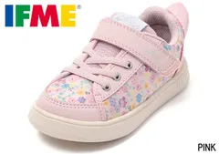 イフミー 20-5828 IFME CALIN キッズスニーカー ジュニアスニーカー 運動靴 花柄 軽量 面ファスナー 通園 通学 洗えるインソール 洗える中敷き ベルクロ マジックテープ 履きやすい 歩きやすい 軽い 子供 イフミーカラン 靴 ピンク