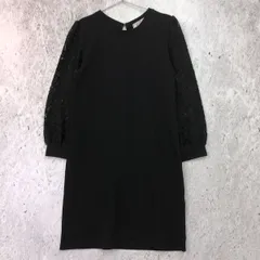 ROPE' PICNIC ロペピクニック 袖レース 切り替え ワンピース ブラック 38サイズ 〇□