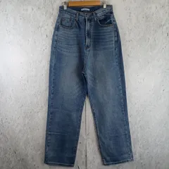 classicalelf クラシカルエルフ ゆったりハイウエストワイドストレートデニム ブルー Lサイズ〇□