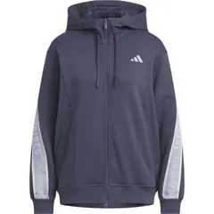 【新品】【JMサイズのみ】adidas(アディダス) 長袖 ス FZ パーカー レディース ウィメンズ フーディ フルジップ スウェット　シャドーネイビー　C4361-JZ8447-JM