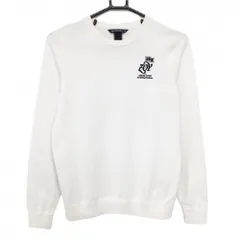 ゾーイ セーター 白 ロゴ刺しゅう コットン混 ニット レディース 38(M) ゴルフウェア ZOY