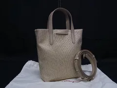 ■新品■未使用■ Salvatore Ferragamo フェラガモ レザー スタッズ 2WAY ハンドバッグ ショルダー 斜め掛け ベージュ系 FR1781