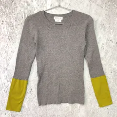 CIAOPANIC TYPY チャオパニックティピー アンチ ピリング 袖配色 クルーネック ニット グレー ONEサイズ 〇◇