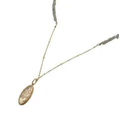 agete(アガット) ネックレス - K10YG×ライトブルー