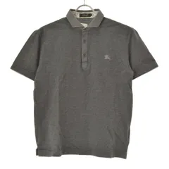 【BURBERRYBLACKLABEL】襟切替 鹿の子半袖ポロシャツ