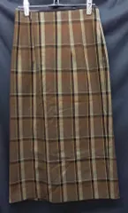 INE'DCLARO イネドクラロ タータンチェックタイトスカート ブラウン 7 ○◇