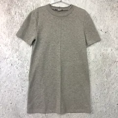 ZARA ザラ ショート ソフト ワンピース ライトグレー Mサイズ 〇◇