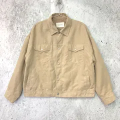 archives アルシーヴ フェイクスエード Gジャン ベージュ Mサイズ 〇◇☆